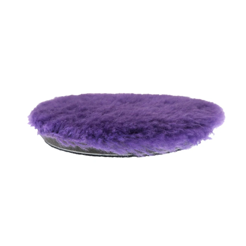 6 Inch Wool Polishing Pad 1 Pcs 150 mm Hook and Loop Premium Wool Cutting Pad for Car Polisher Car Polishing and Buffing ﻿