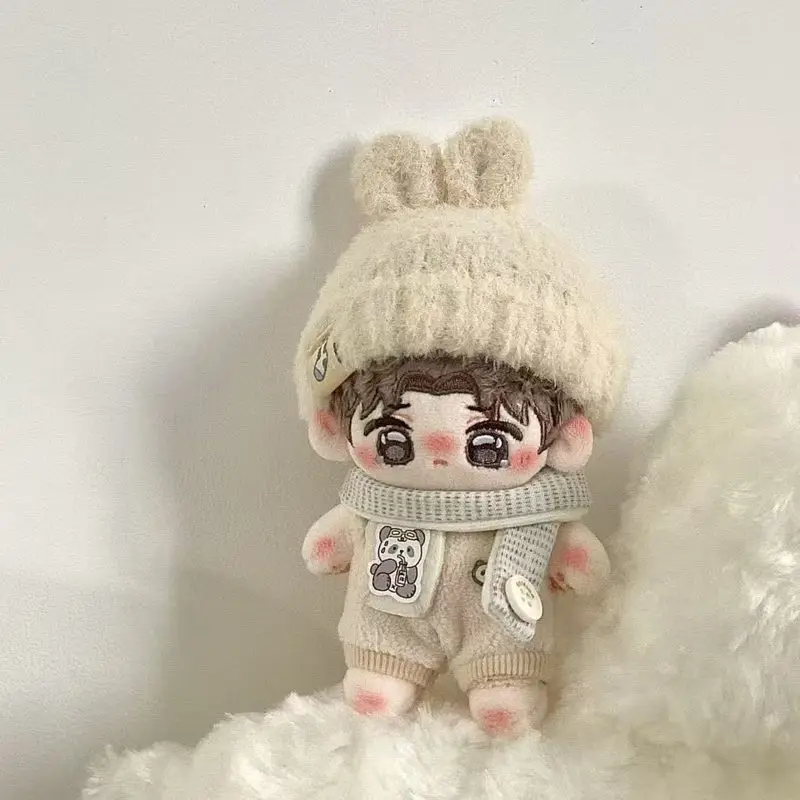 Vêtements en coton pour bébé lapin blanc laitier Labubu Mini V4.0, 10 cm, lait frais, carotte, vêtements pour bébé, costume mignon pour bébé