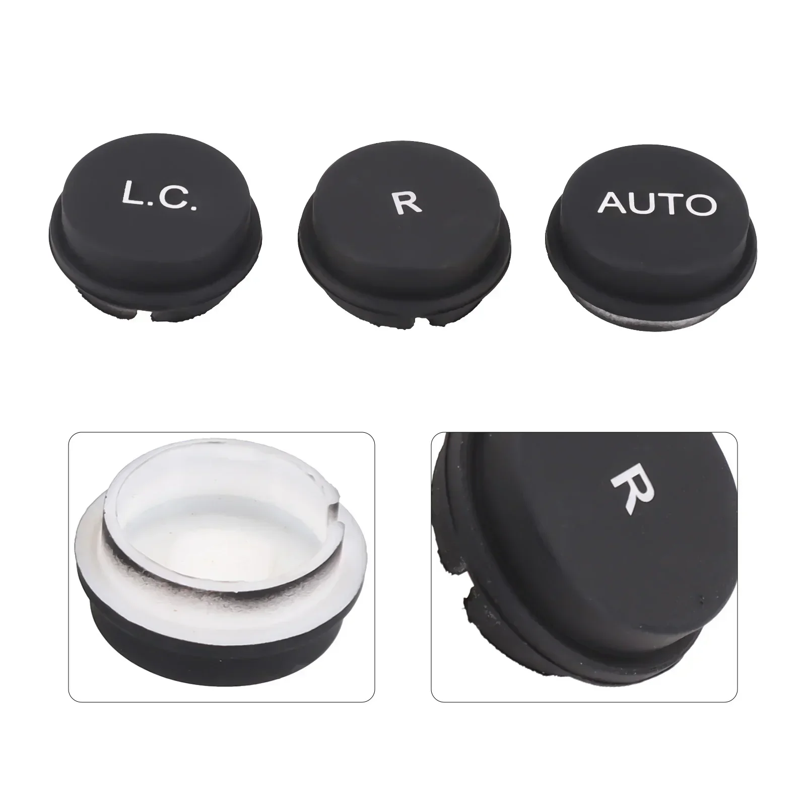 3PCS Car Gearbox Control Dashboard L.C&R&AUTO Button Panel For Ferrari 430 612 599 F1 OE Part Number 81699200 Black Accessory