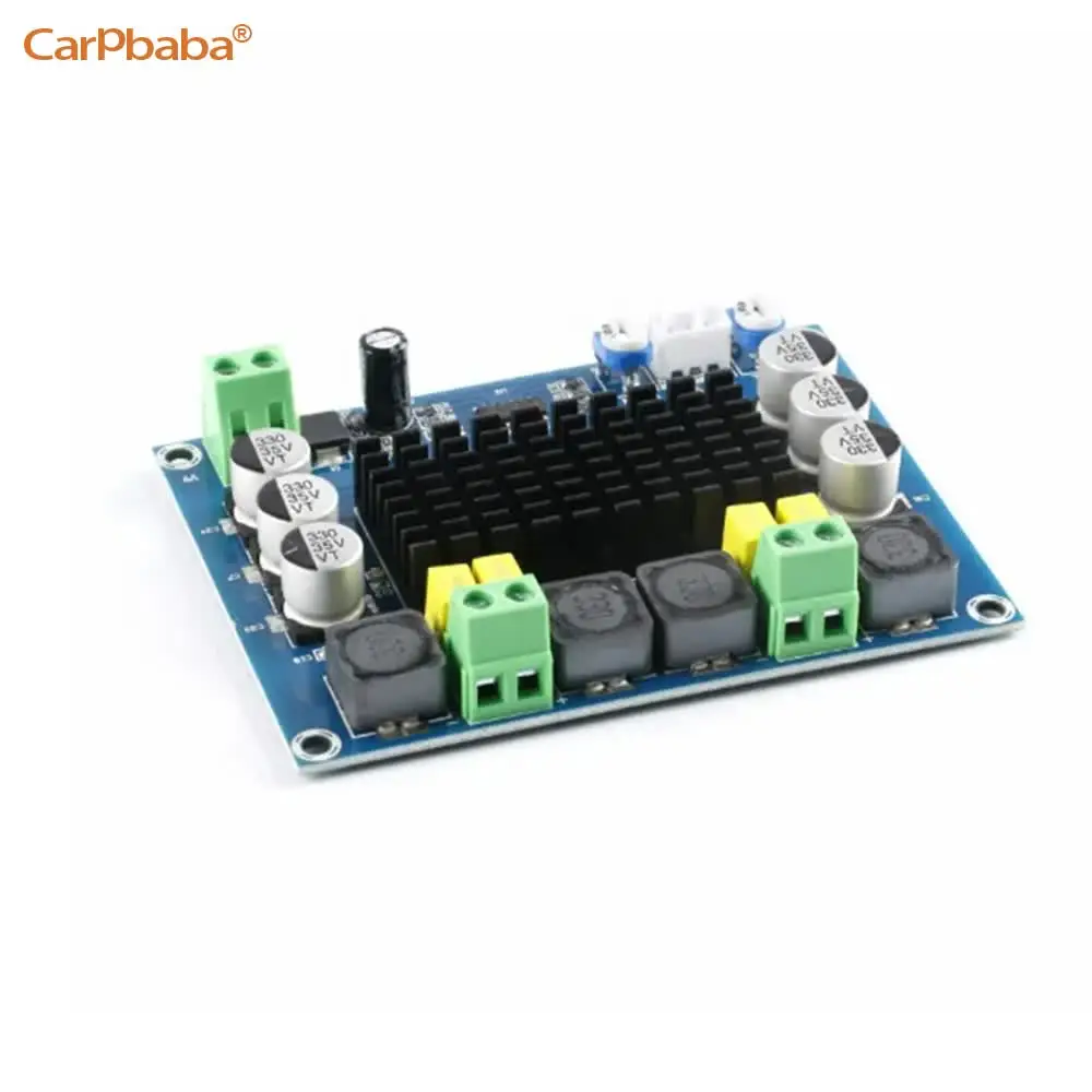 Carpbaba XH-M543 Dual Channel D-Class Digital Power Amplifier Board Audio Amplifier Module High Power 2*120W TPA3116D2 DC 12V 24