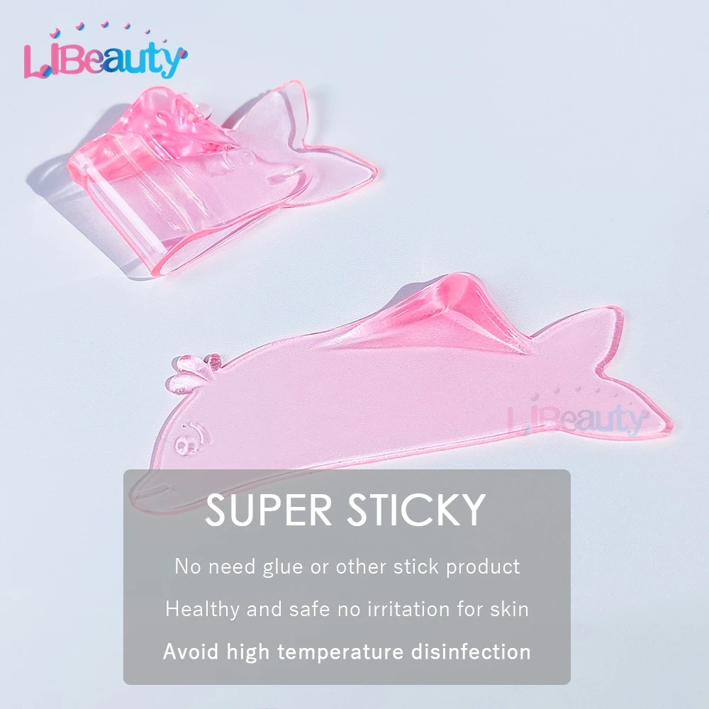 Libeauty 1 Pair Free Glue Silicone Eyelash Perming Pad Lash Rod Shield Lash Softening Pads Eyelash Curling Iron Makeup Tools