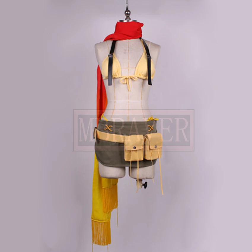 

Final Fantasy X-2 FFX-2 FF10-2 Rikku Uniform Cosplay Costume Halloween Christmas Custom Made Any Size