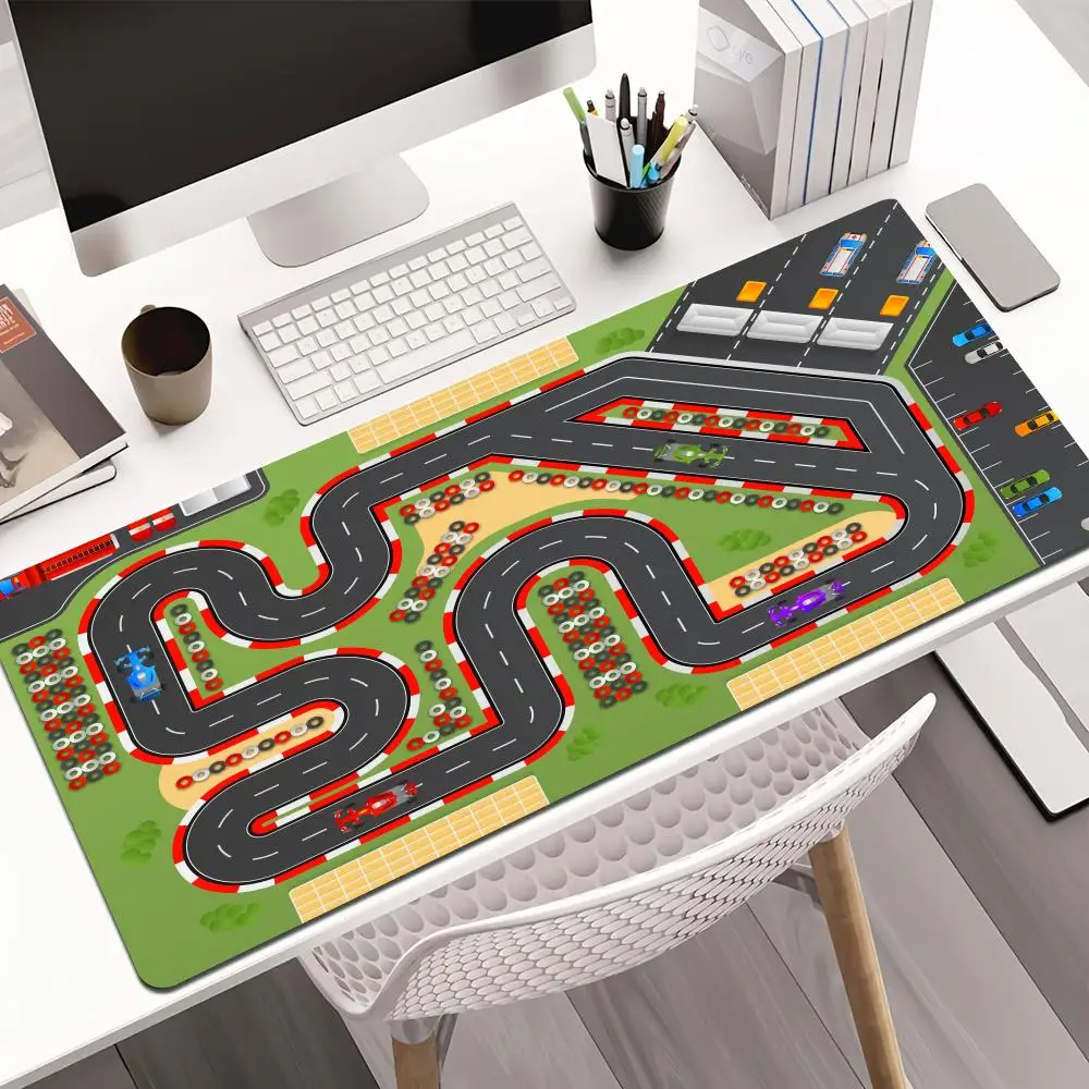 

F1 Racing Mini Track Mouse Pad rubber anti-slip Desk Mat gamer pc accessories Gaming mat keypad expansion mousepad office pad