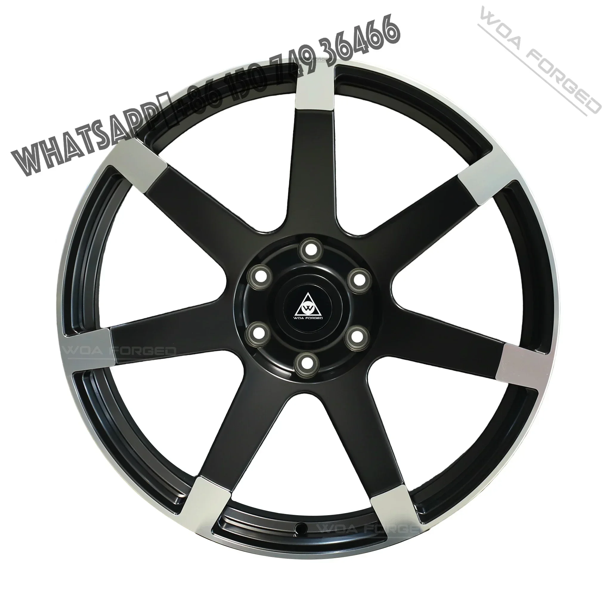 6061-T6 WOAFORGED Gloss Black Machined Face Forged Wheels 16 - 26 Inch Aluminum Alloy Rims 5x112 5x114.3 5x120 Wheel Hub