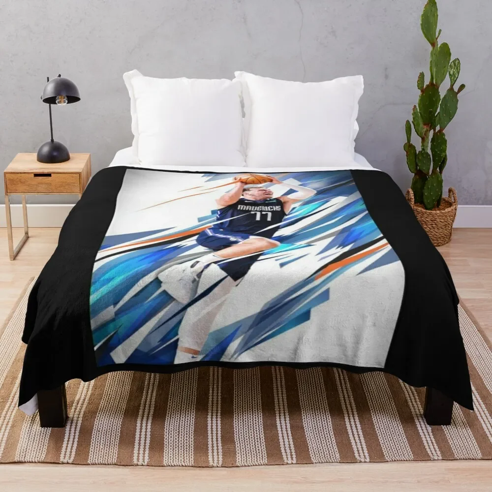 Doncic Luka Art Throw Blanket Warm Designers valentine gift ideas Blankets