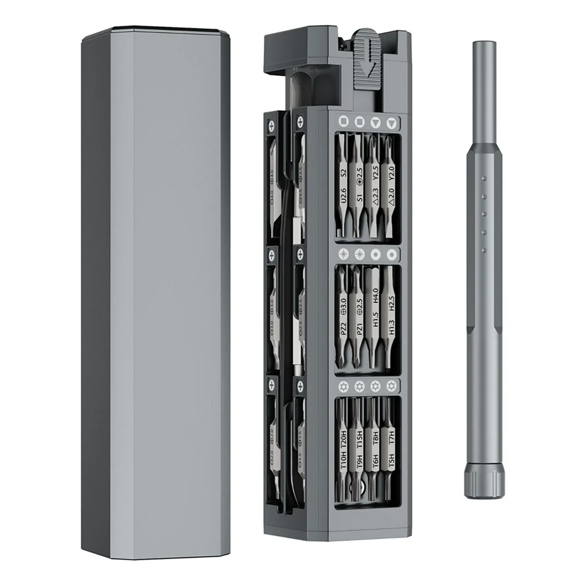 A83Z 60-in-1 Screwdriver Set with -Up Magnetic Case, for Electronics, Phone, Computer, PC, Watch, Eyeglass