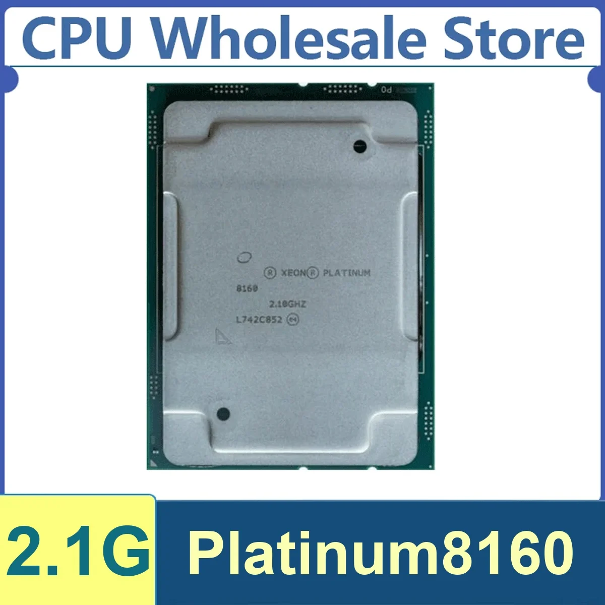 Xeon Platinum8160 24 Kerne 48 Threads 2,1GHz 150W 33MB Cache 14nm LGA 3647 SR3B0 DDR4 2666 MHz Skylake-SP