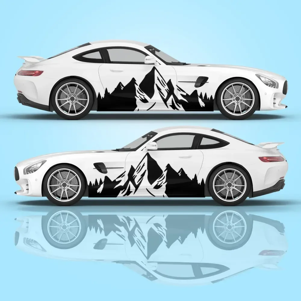 

Outdoor Camping Mountain Car Vinyl Wraps Decal Self-adhesive PVC Sticker Suitable for Trucks SUV Decoration Auto Accessories