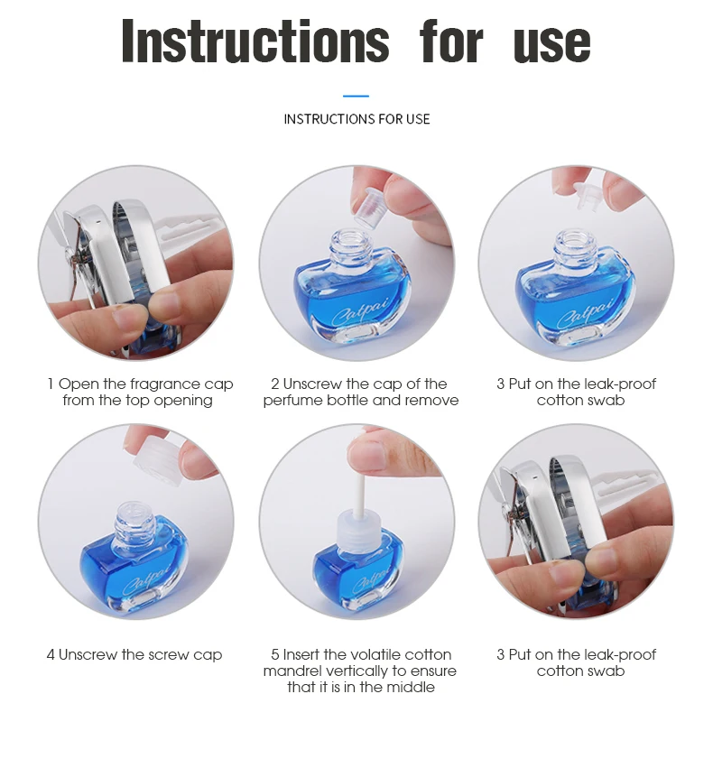 New Car Aromatherapy Air Freshener Rotating Propeller Vent Fragrance Aromatherapy Creative Mini Perfume Decoration Accessories image 5