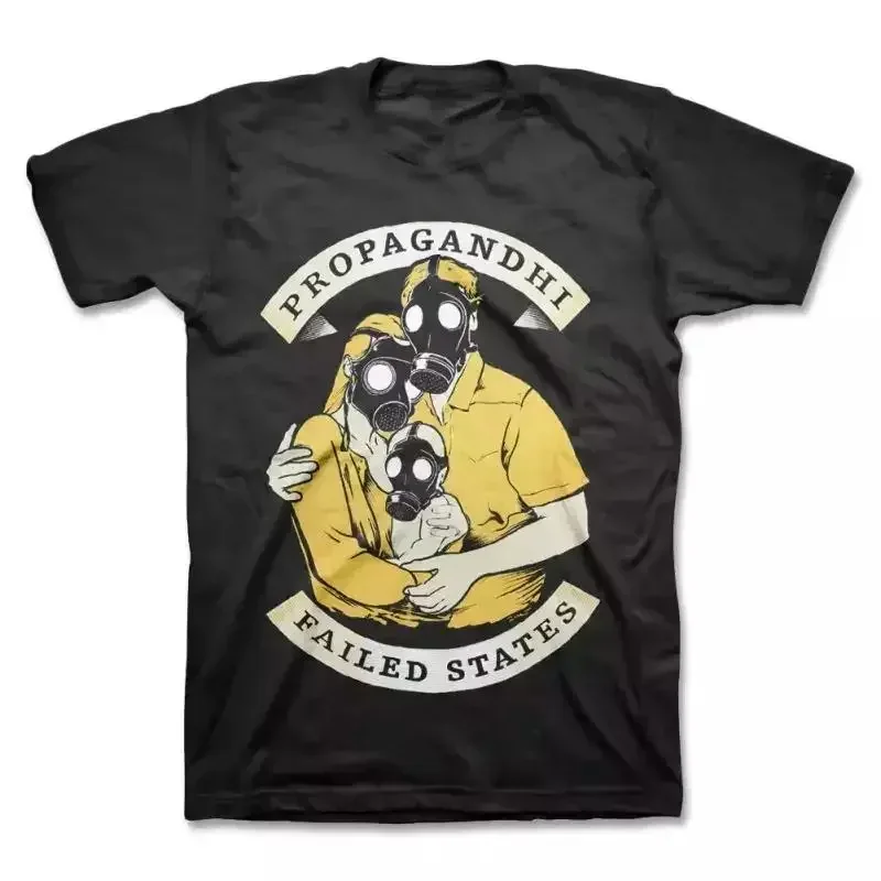 

Propagandhi Band Family Gas Mask T Shirt Full Size S 5Xl