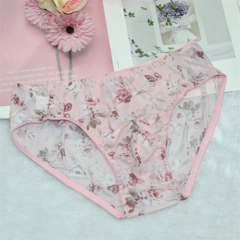 Mens Sissy Pouch Panties Lace Transparent BriefsU Convex See-Through Lingerie Gays Imitates Ultra-Thin Underpants menunderwear