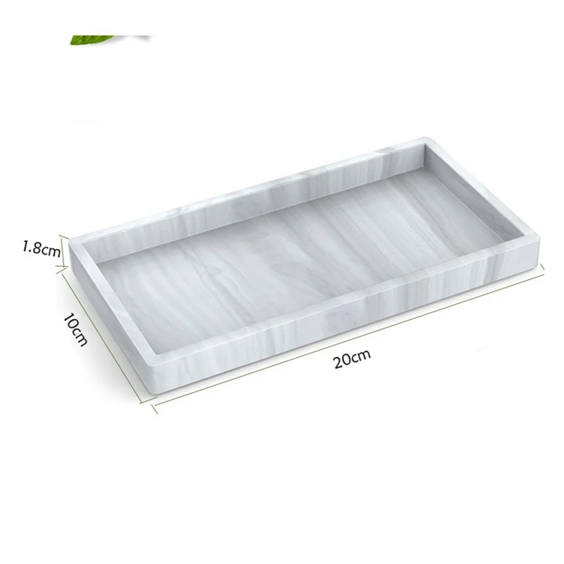 Bandeja para encimera de baño, bandeja avanzada para lavabo de baño, bandeja de baño Rectangular inastillable, bandeja de distribución de jabón