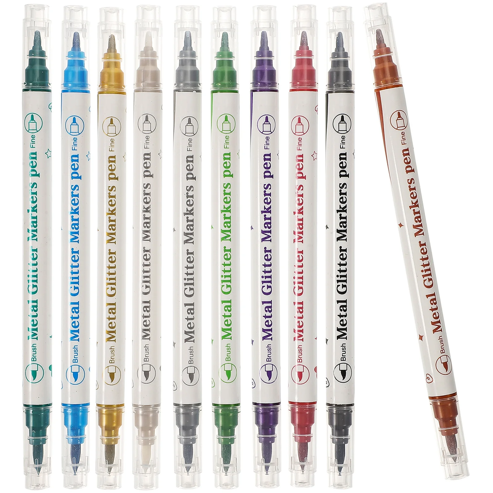 10 قطعة مجموعة أقلام الفن مزدوجة نهاية التنقيط أدوات ل ثلاثية الأبعاد مسمار رسم غرامة خط اللوحة مانيكير ماركر مسمار الكتابة على الجدران القلم صالون