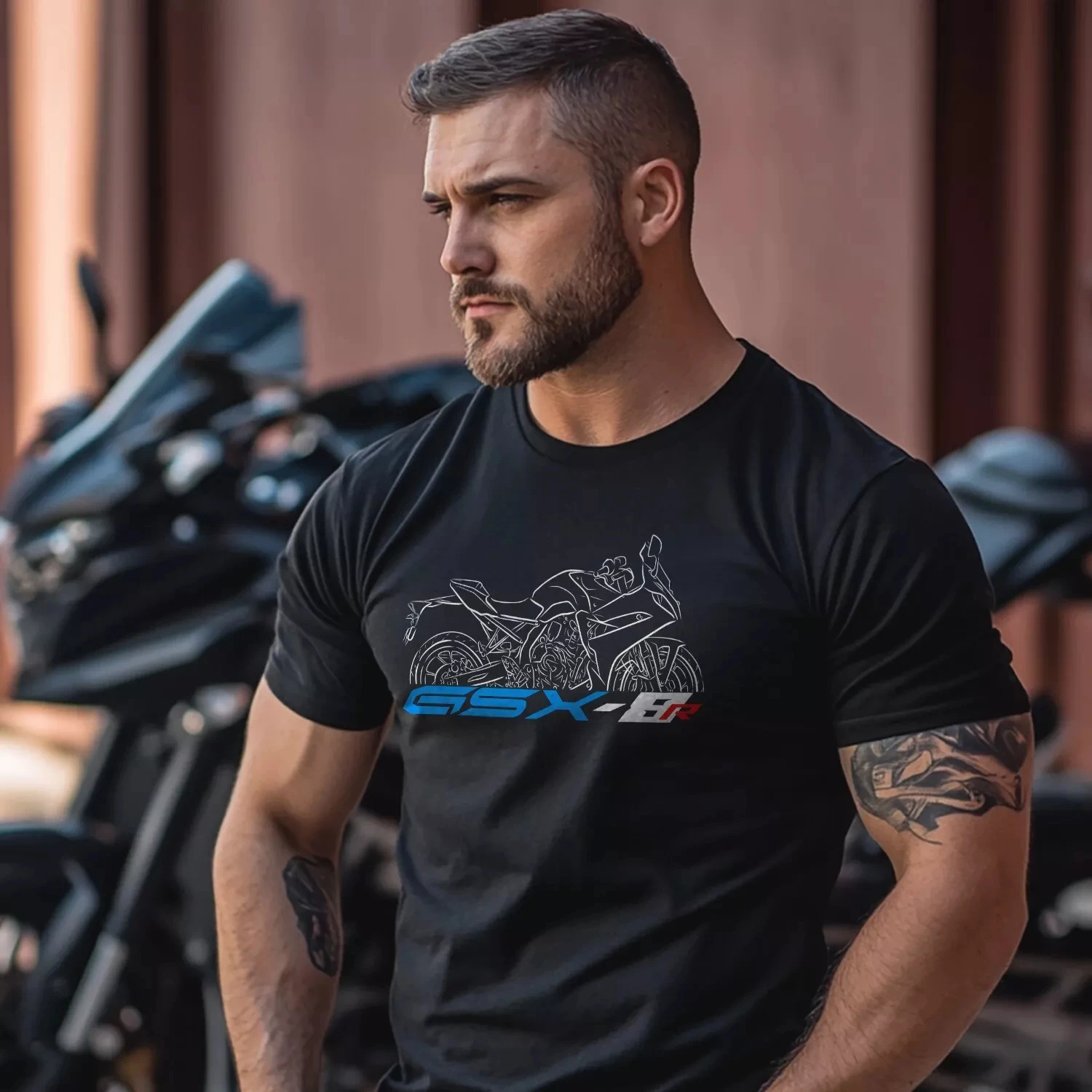 

2025 Summer Cotton Round Neck Short Sleeves for Men Women Suzuki GSX-8 R/S - Motorcycle T-Shirt for Riders