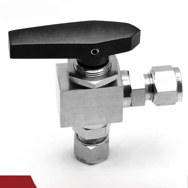 Válvula liga-desliga de bronze de aço inoxidável de alta pressão 2 3 vias com atuador pneumático