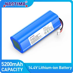 5200mAh 14.4V Li-ion Battery Robot Vacuum Cleaner Replacement Batteries For Ecovacs Deebot X1 Ozmo T5 T8 T9 950 DX9G DX93 DX96