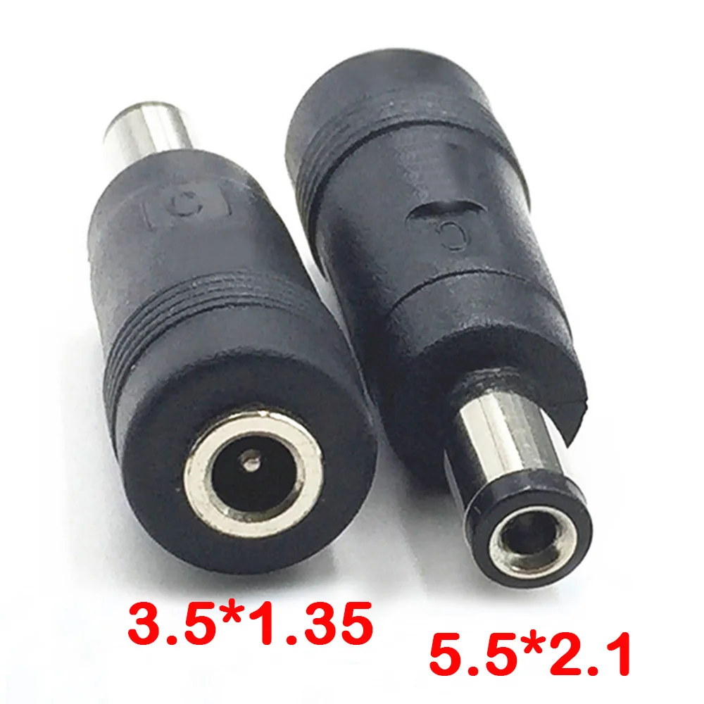 Złącze do zasilacza prądu stałego Złącze wtykowe Głowica konwersji Jack Gniazdo żeńskie 3,5 * 1,35 mm żeńskie na męskie 5,5 * 2,1 mm