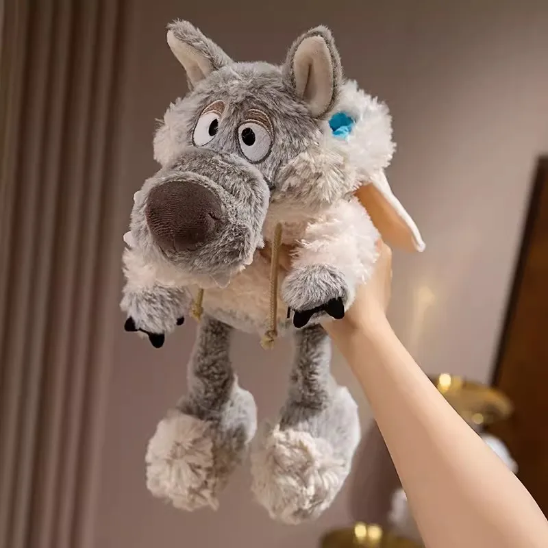 NICE Wolf ULVY Sheep Dress Forest Friends Plush Toy Stuffed Doll Cartoon Animal Model Dad Mom Bedtime Story Boy Girl Friend Gift