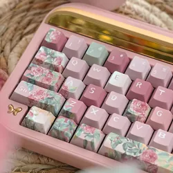 Rose PBT Keycaps Keycap Cherry Profile For Mechanical Gaming Keyboard xd64 xd68 xd84 BM60 BM65 BM68 BM80 wooting