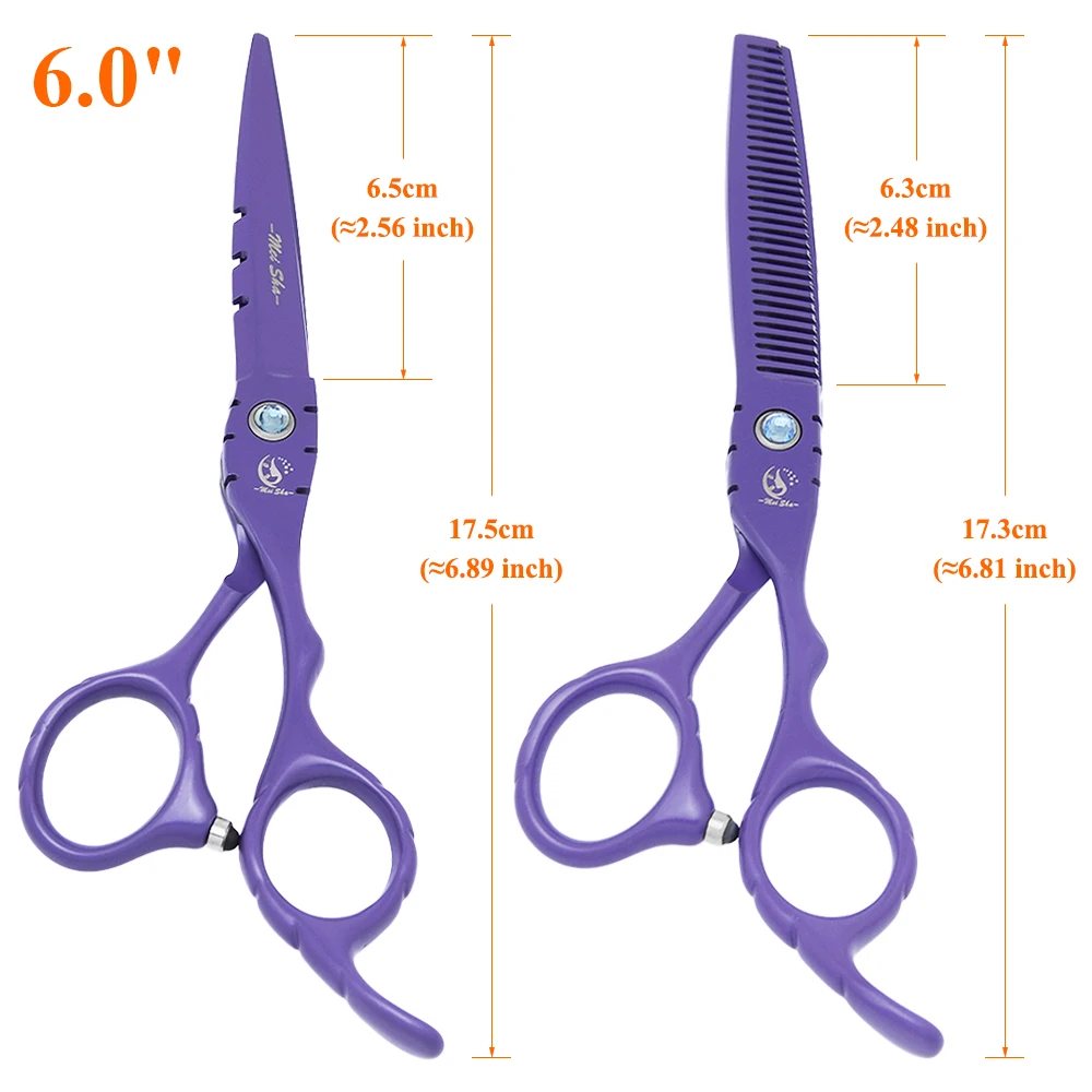 5.5/6.0" Barbers Hair Cutting Scissors Thinning Shears Hairdressing Haircut Scissors Professional Beauty Styling Tijeras A0064A 6