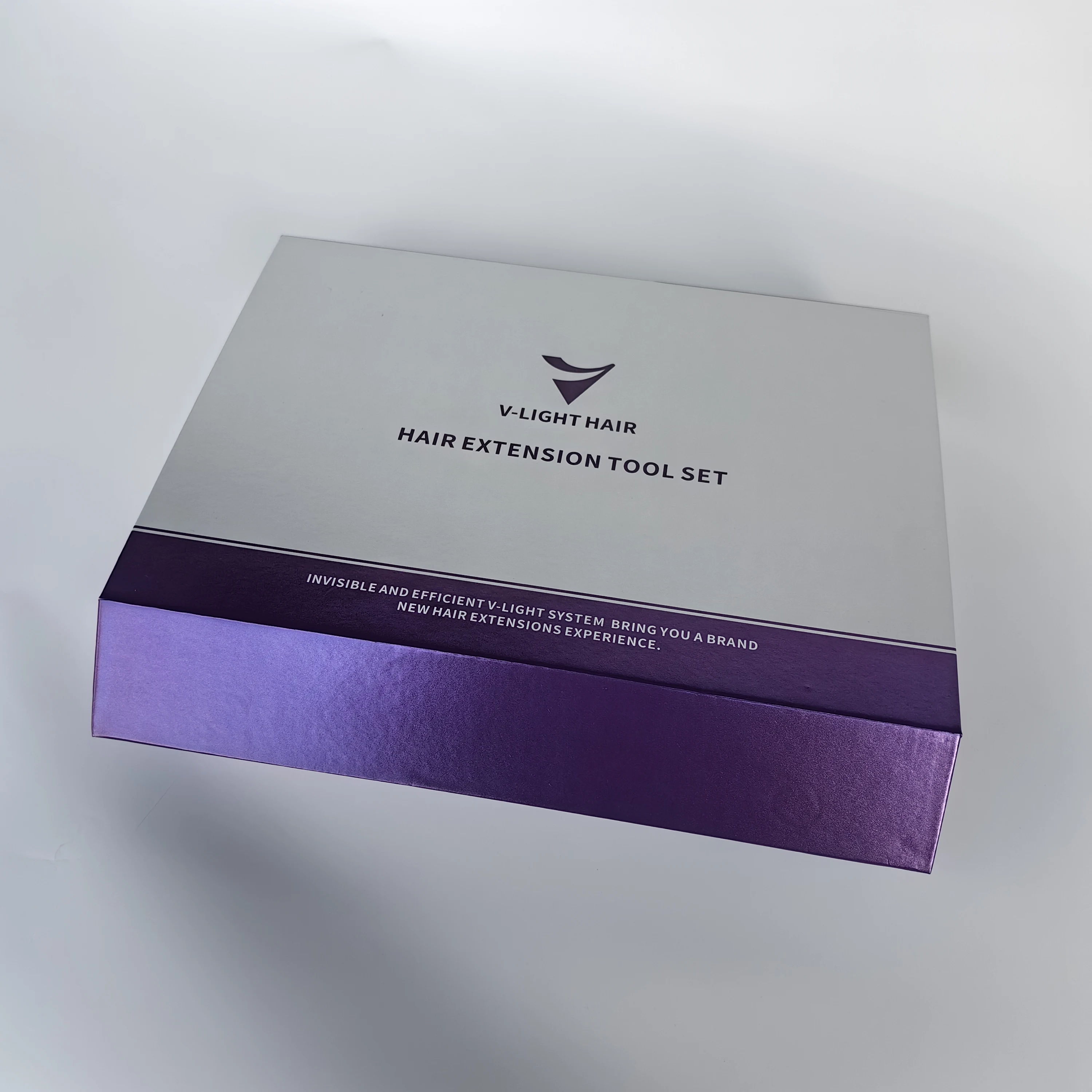 Black V-Light Seamless Hair Extensions High-Tech Hairdressing Tool Set for Styling And Beautifying