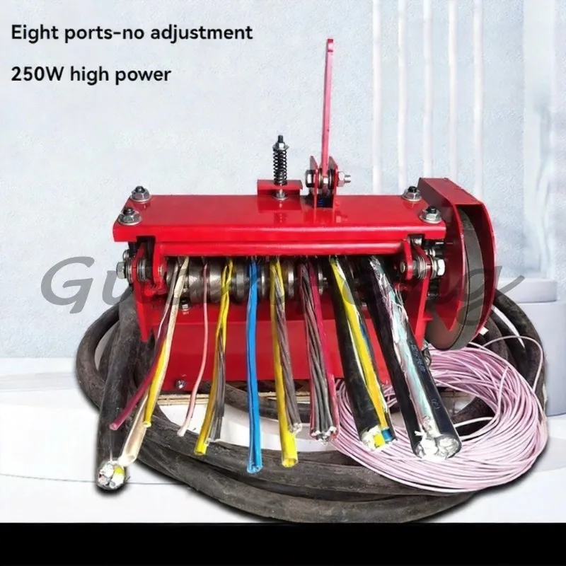 250W 220V Portable Electric Wire Stripping Machine, Cable Stripper Suitable for 2‑28mm Wires, Scrap Copper Recycling Equipment