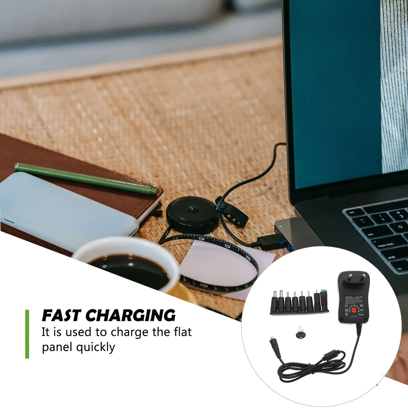 

1Set Power Adapter Multi-Voltage Regulated Switching Dc Supply for Smartphones Tablets Routers LED Strips Home Electronics