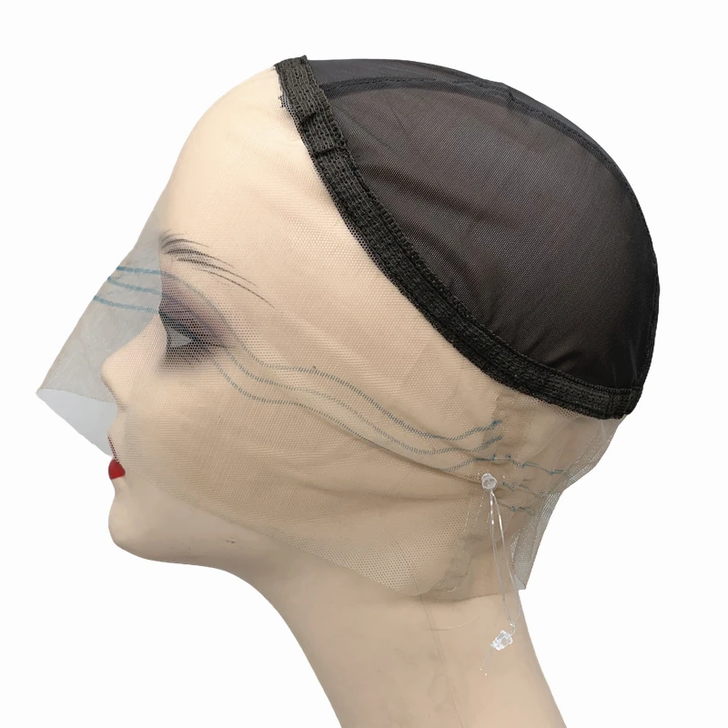 

﻿ 360-прозрачные кружевные передние шапочки для париков с шнурком, дышащая регулируемая HD кружевная шапочка, основа для парика для вентиляции
