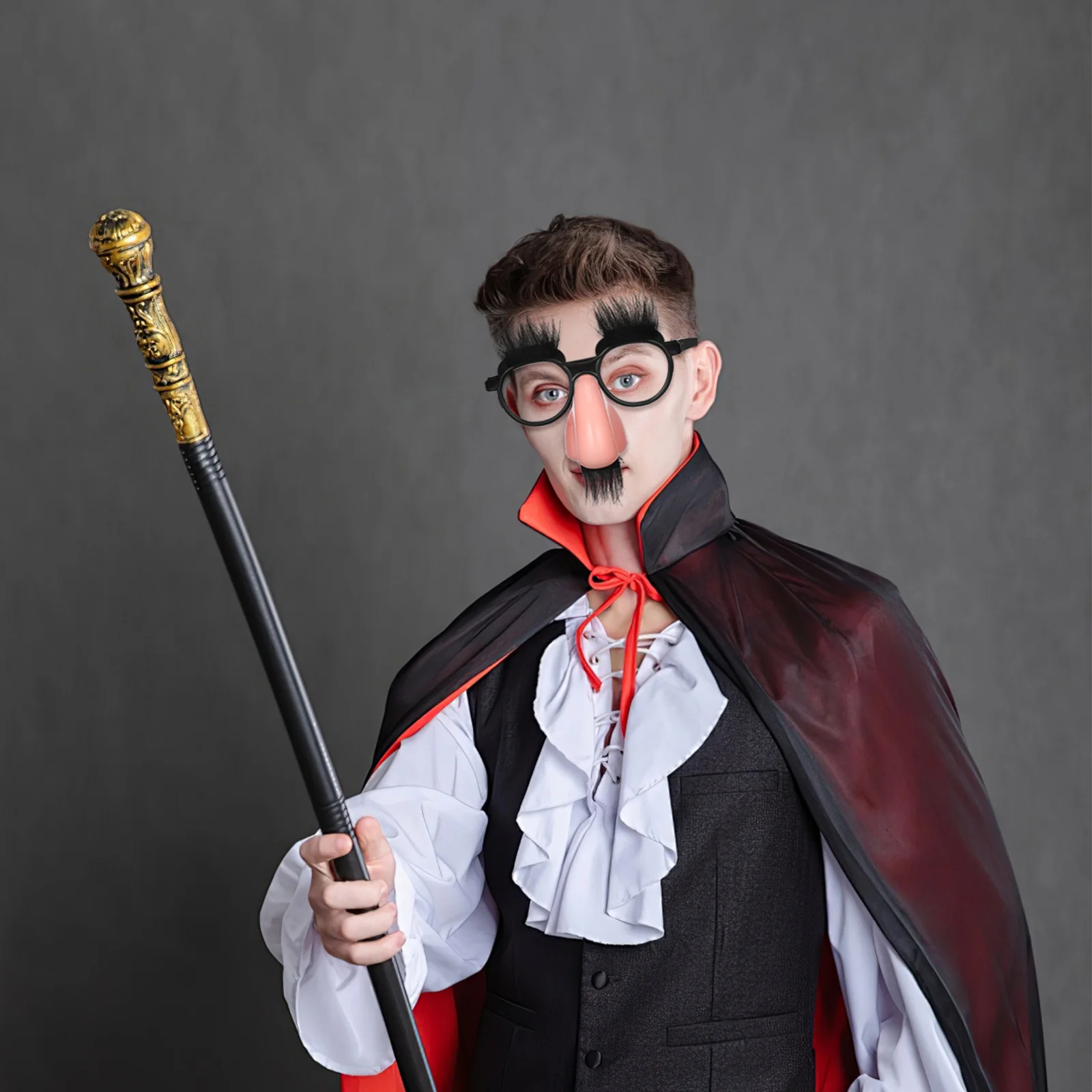 

6 pcs Big Nose Funny Glasses Light Up Sunglasses Glow Party Glasses For Halloween Costume Carnival Masquerade Event Novelty Gag