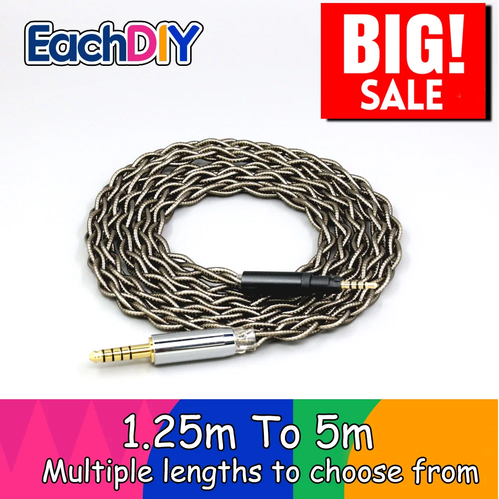 

99% Pure Silver Palladium + Graphene Gold Earphone Cable For Austrian Audio The Arranger headphones LN009071