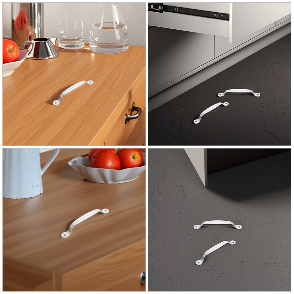 Maniglie per cassetti in acciaio inossidabile da 4 pezzi, per cucina, bagno, guardaroba, armadio, hardware di ricambio, metallo moderno