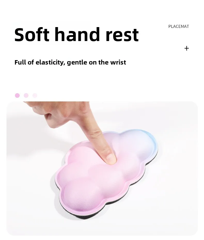 Cloud Foam Handgelenkstützen-Set Mauspad Tastaturunterlage Ergonomische Schreibtischunterlage für Büro und Gaming 9 Musteroptionen – Detail 4