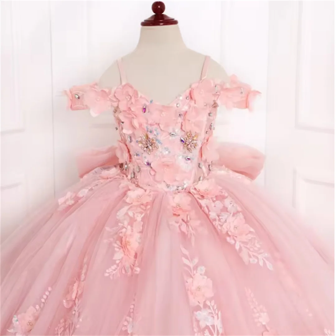 customized-pink-flower-girl-dress-tulle-floral-appliques-with-bow-for-wedding-birthday-party-prom-banquet-princess-ball-gown