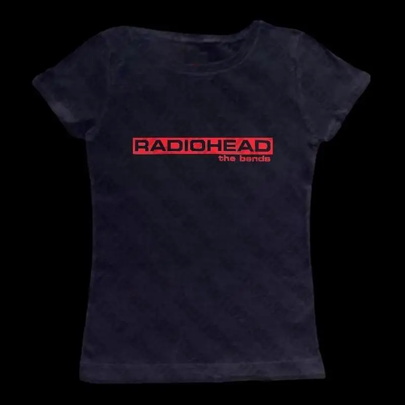Top corto con estampado de letras góticas para chica Emo, camiseta negra bonita para bebé, ropa de calle Punk, camiseta Grunge Vintage, ropa Y2k ajustada de verano para mujer
