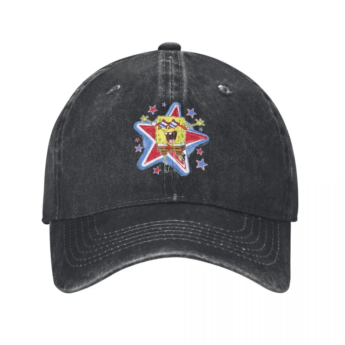 Spongebobs Baseball Cap 4th Of July Vintage Unisex Teens Trucker Hat Sun Visors Hiking Fishing Snapback Cap Gift