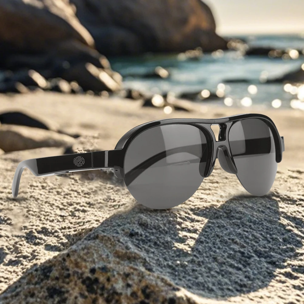 144 языка, умные очки-переводчик, защита от ультрафиолета, переводчик, очки и гарнитура, водонепроницаемые солнцезащитные очки с открытыми ушками для мужчин и женщин