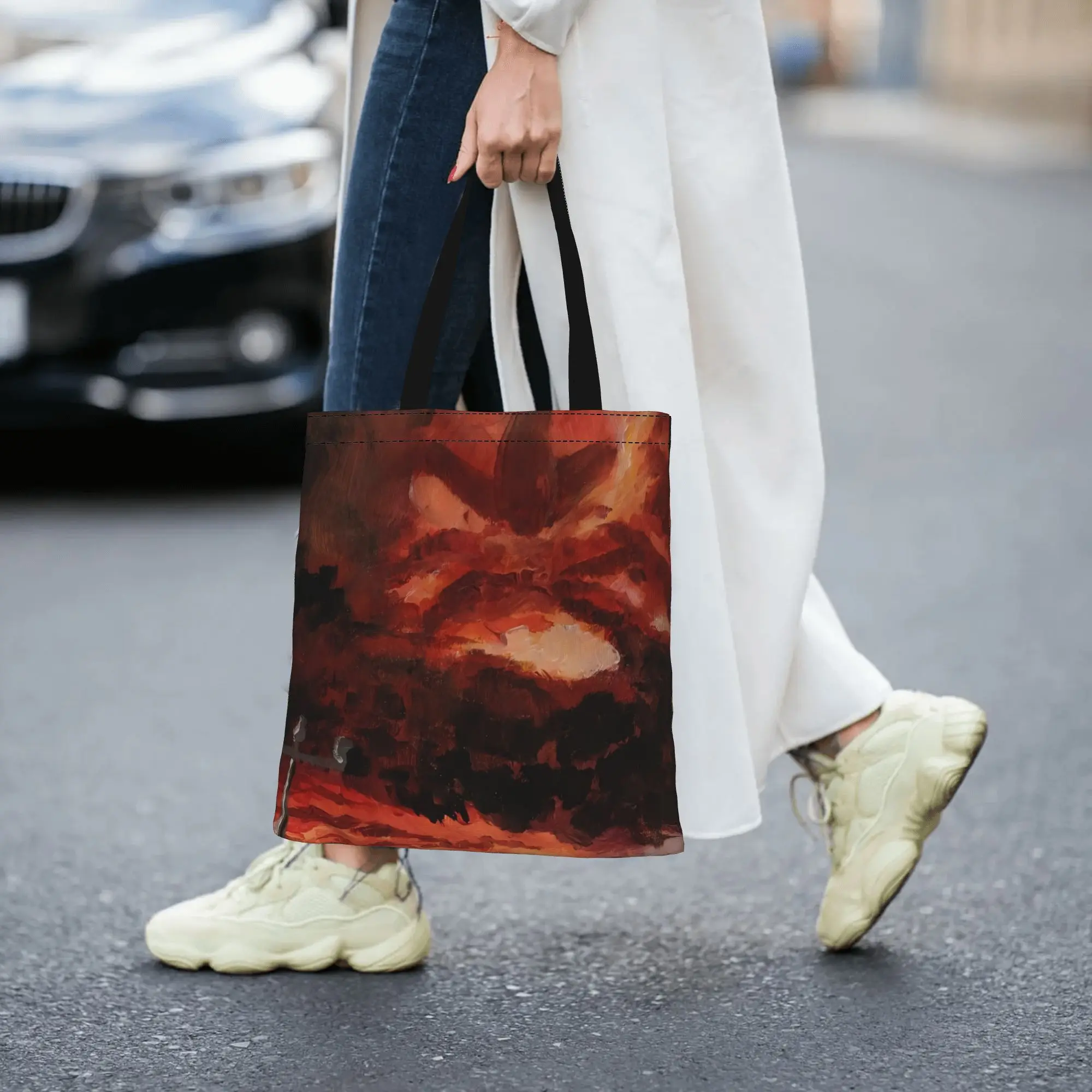 

Холщовая сумка-тоут Mind Flayer 1 ST, идеально подходящая для путешествий, женская сумка с верхней ручкой