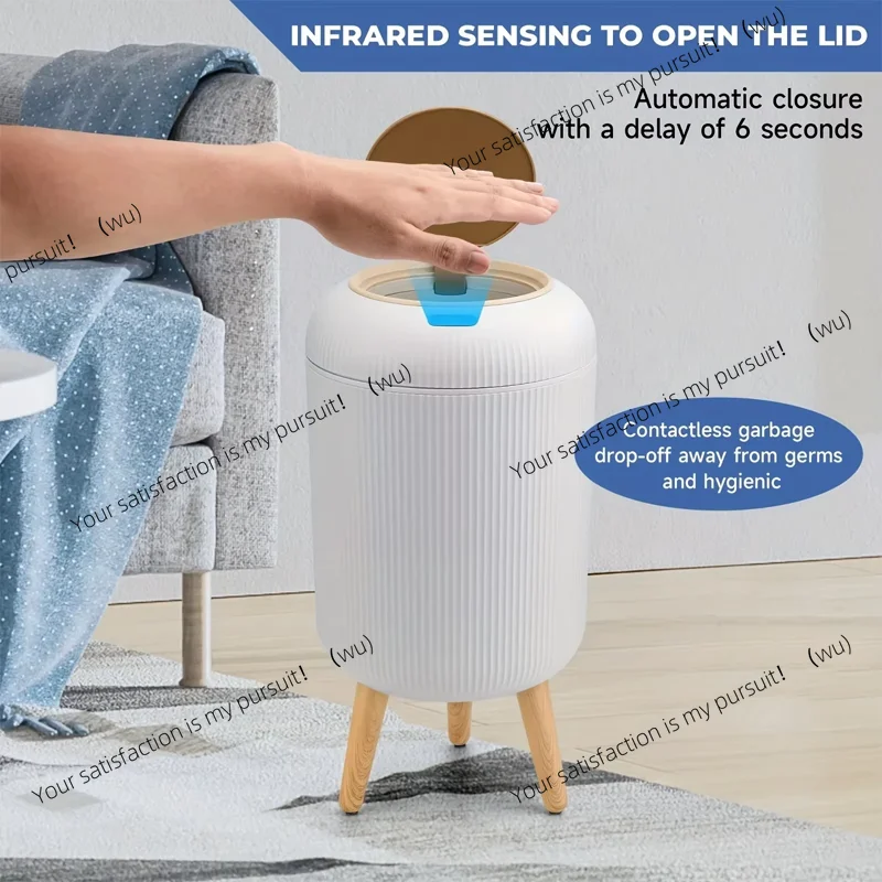 ZOCI-10L Large Capacity Intelligent Sensing Trash Can Automatically Open The Lid For Household Kitchen Odor Sealing Trash Can