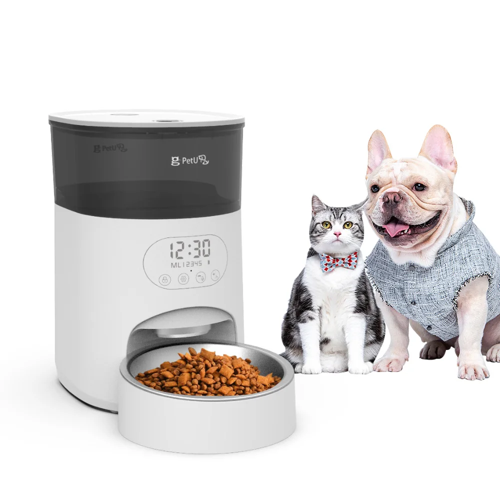 

6 Meals LCD Automatic Eco-Friendly Indoor Pet Feeder with 3.5L Capacity