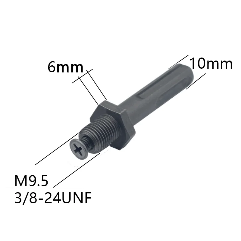 1/2 "-20UNF / 3/8" - 24UNF خيط سريع التغيير محول لتحويل تأثير مفتاح الربط SDS-Plus / Hex / Socket Square أنثى محول