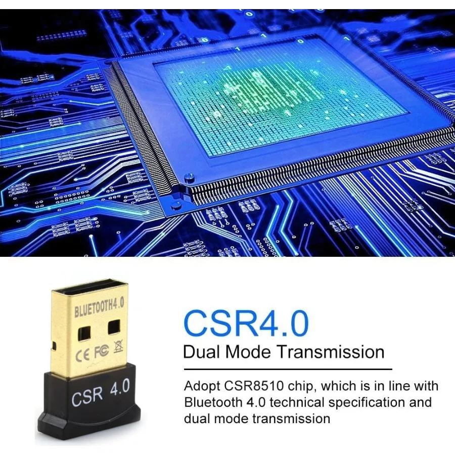 Gribeou Mini USB Bluetooth 4.0 Adapter Wiress Dongles Receiver Bluetooth Network Adapters for PC Mouse Keyboard Headset Computer