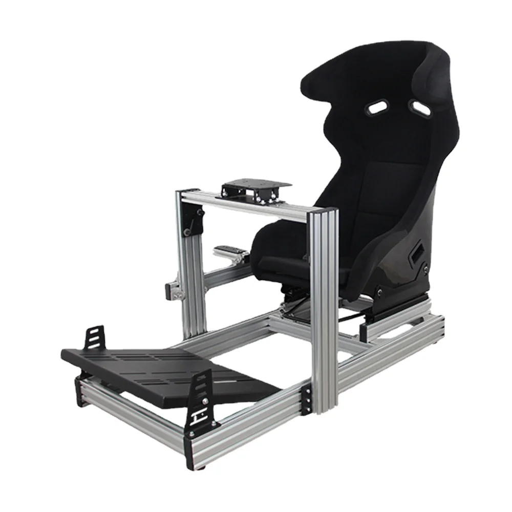 

Cheap price diy sim racing rig 4080 40120 40160 extrusion aluminum profile customized black racing simulator set