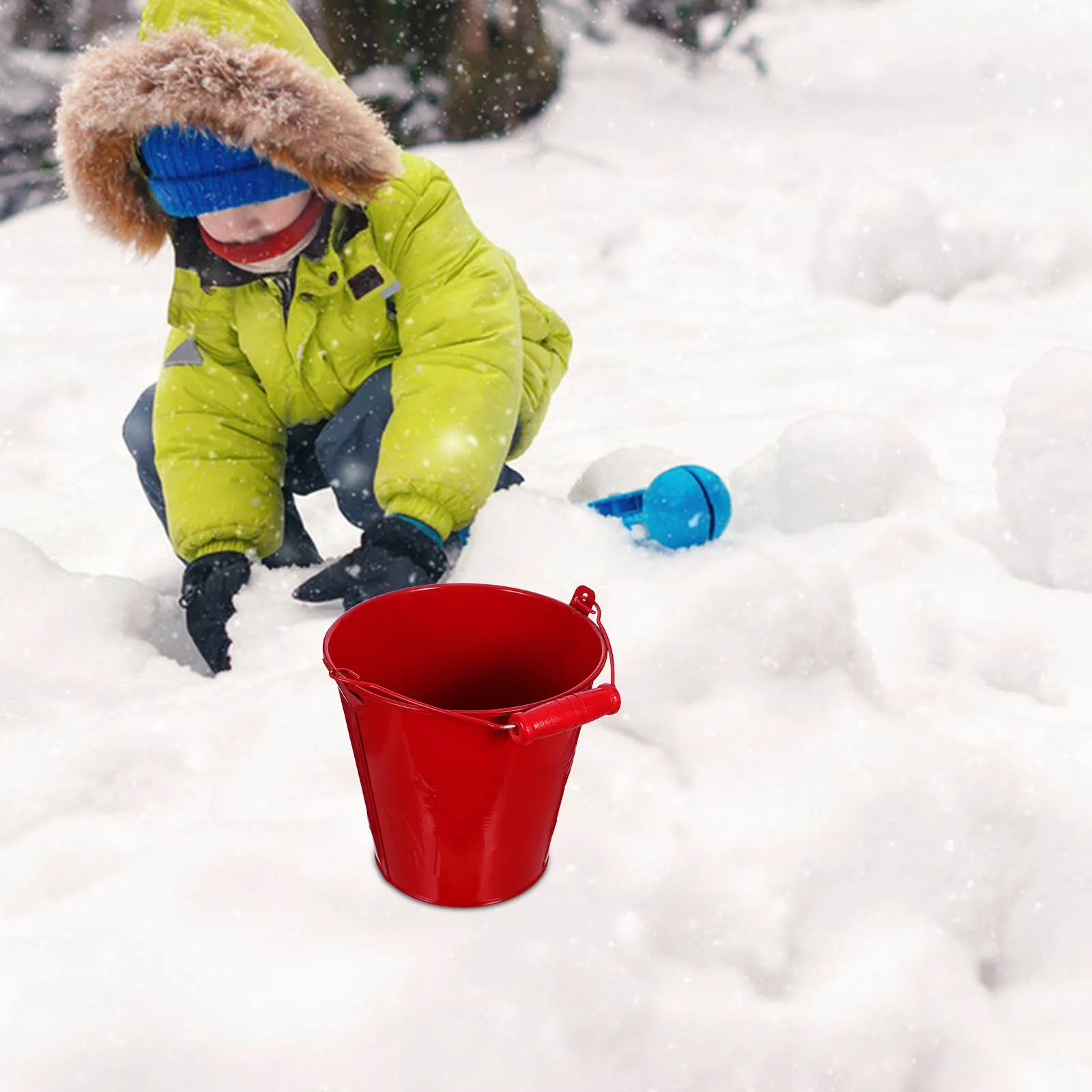 مجموعة دلو الشاطئ الصغيرة للأطفال مكونة من 4 قطع، دلو شاطئ متين وخفيف الوزن ووقت لعب ممتع هدية للأطفال #1