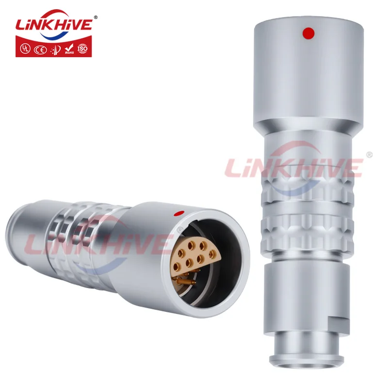 Compatible with LEMO PHG Free Socket 0L 1L 2L 3L 2 3 4 5 6 7 8 10 12 13 14 16 18 Pin Stepped Inserts Push Pull Connector