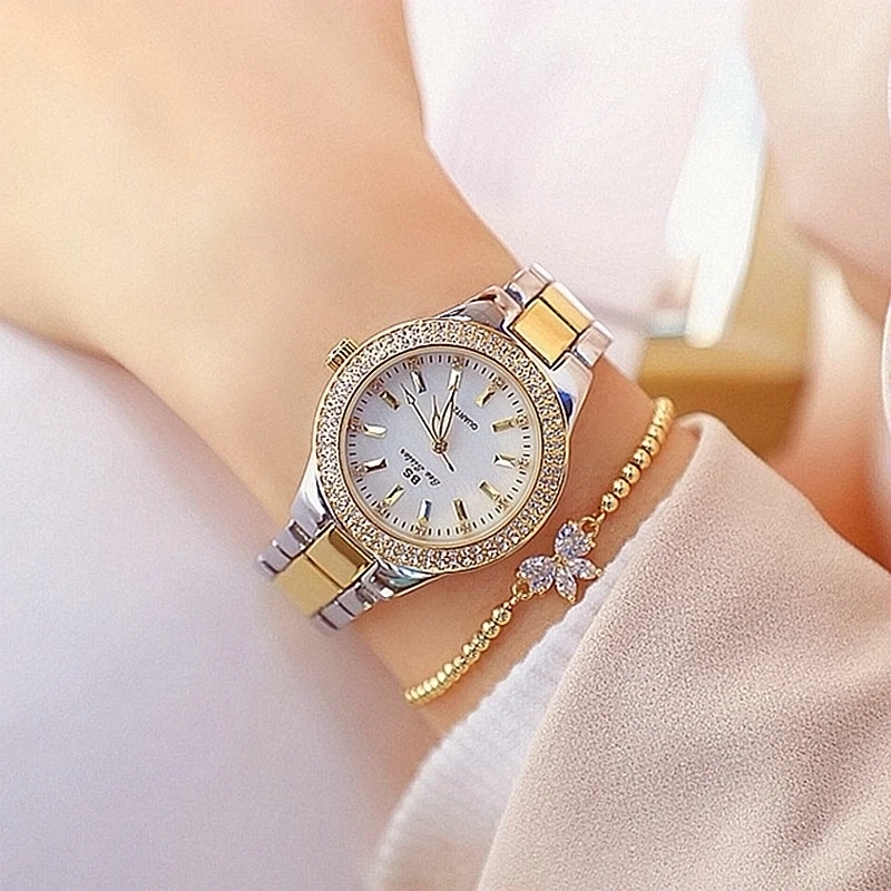 Fashion Casual Women Watch Elegant Luxury Brand Stainless Steel Strap Quartz Dress Watches For Woman Gifts