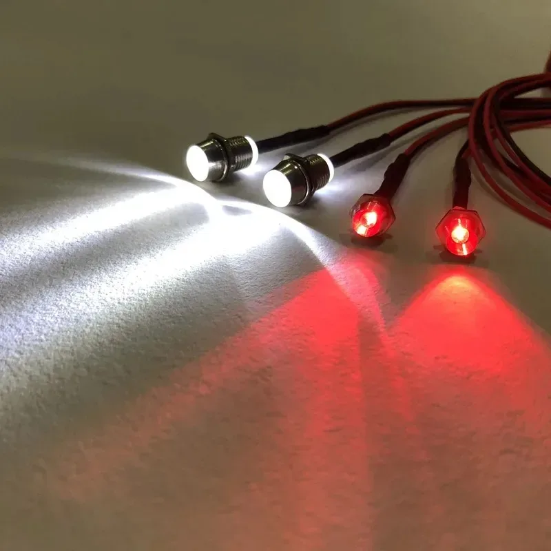RC LED-Lichtset Scheinwerfer für 1/10 1/8 1/12 RC Auto Truck Crawler Drift Car Frontscheinwerfer Rücklicht TRAXXAS HSP HPI MN99 MN90 – Detail 9