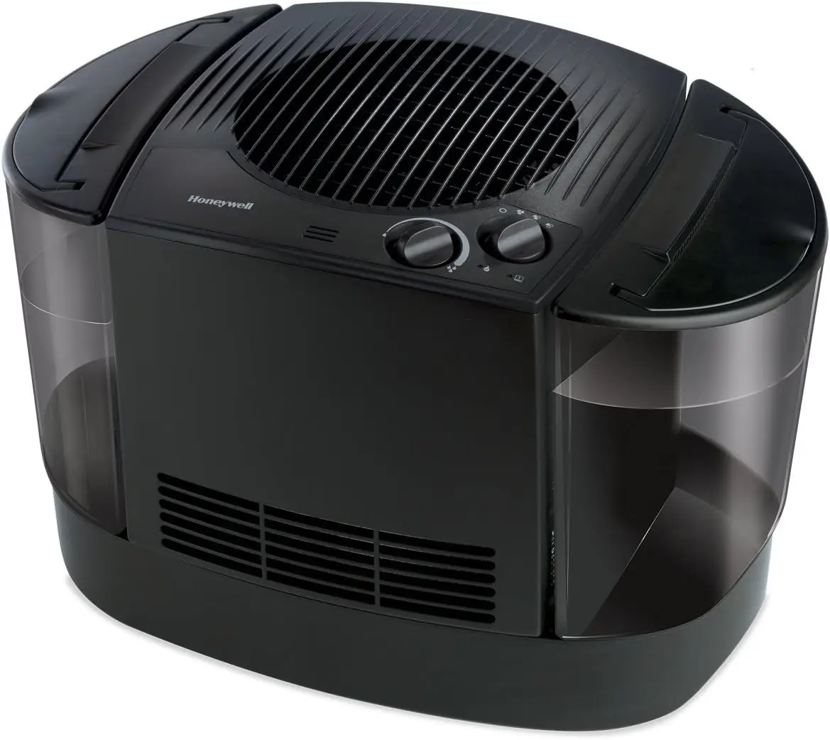 Humidificador de consola Cool Moisture, negro – Humidificador para dormitorio, hogar o oficina