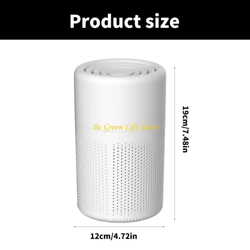 M7DF USB تعمل على جهاز تنقية الهواء المكتبي لإزالة آلة تنقية الروائح المزدوجة