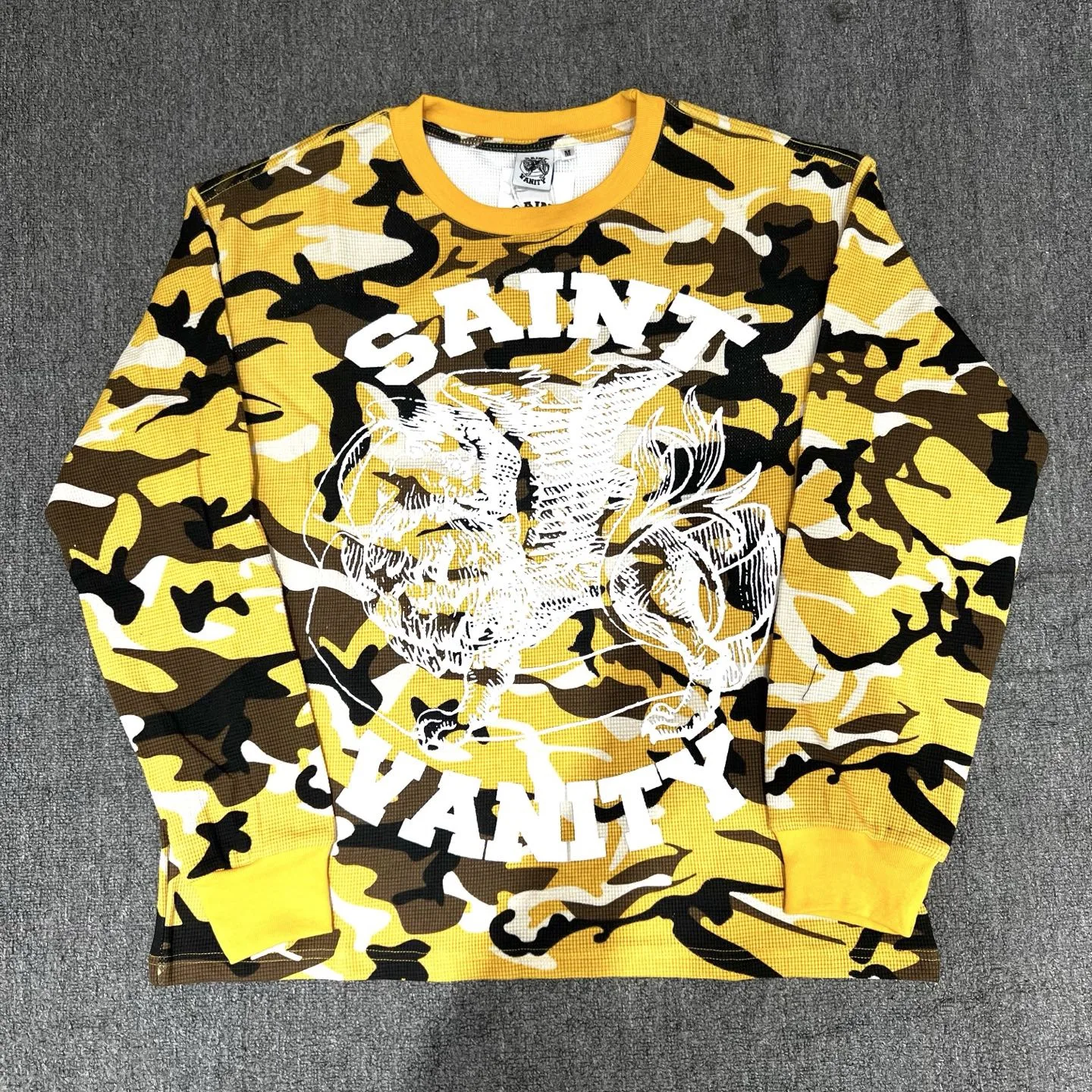 

SAINT VANI Retro Camouflage Print Casual Long Sve T-irt Loose Fit Comfortable Sweatirt for Youth round Ne No Zipper