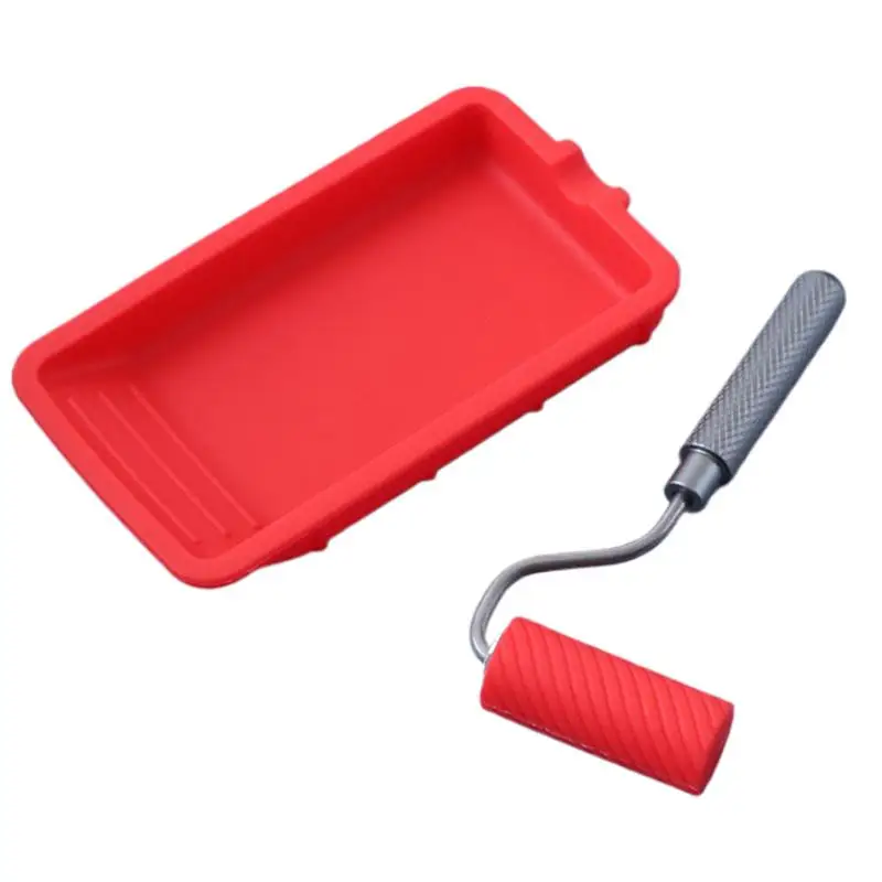 Paint Roller For House Painting Professional 5Inches Paint Kit Roller Brushes Small Reusable Painting Supplies Paint Set With